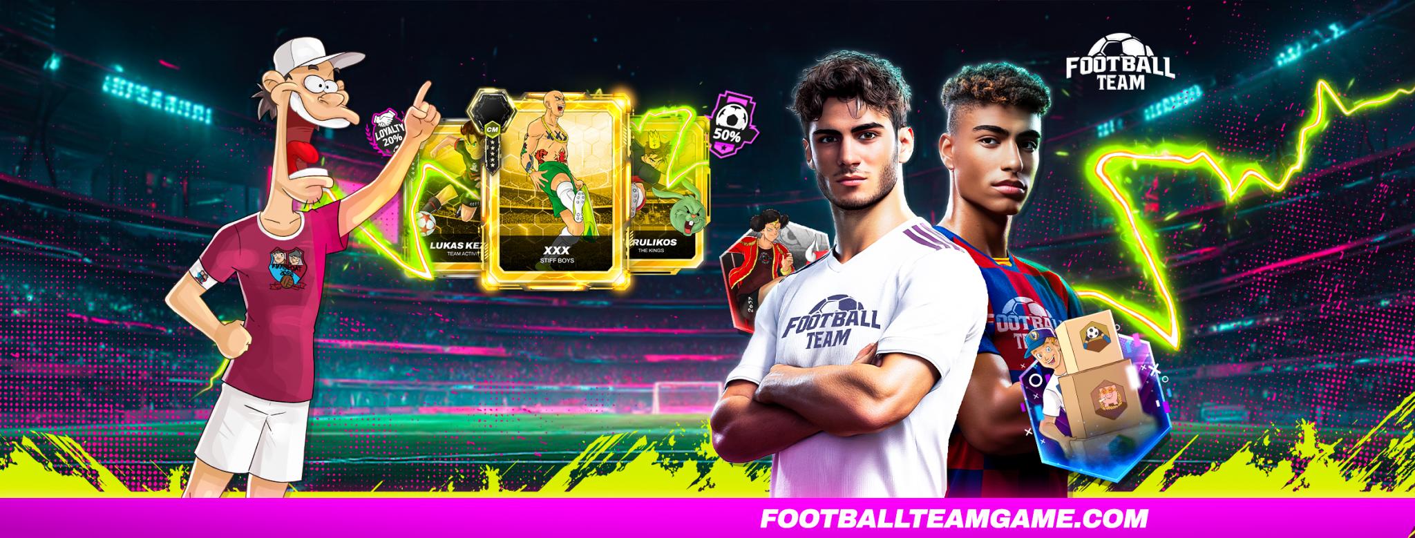Discovery splash banner for Football Team Discord server