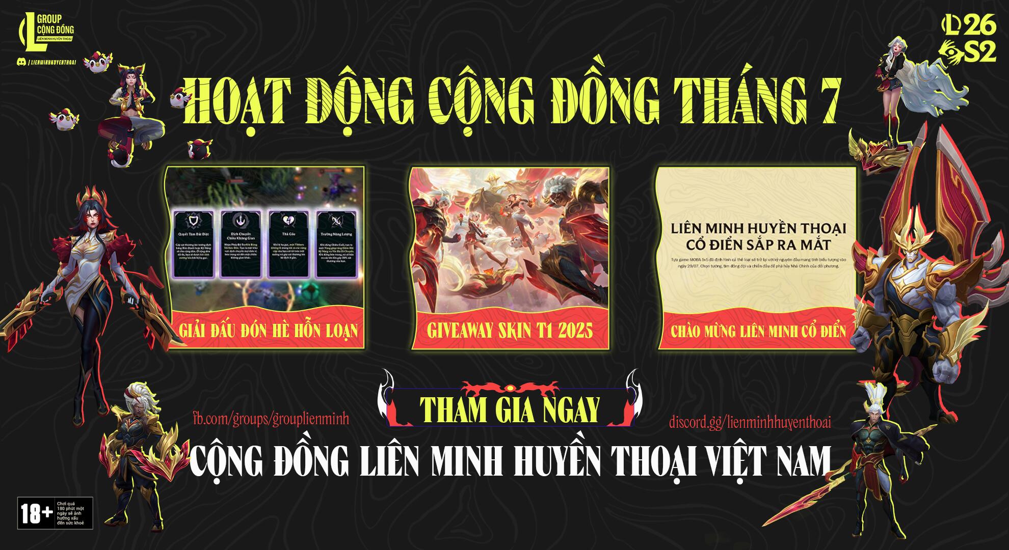 Discovery splash banner for Liên Minh Huyền Thoại Việt Nam Discord server
