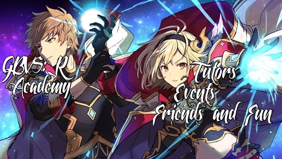 Discovery splash banner for GBVS:R Academy Discord server