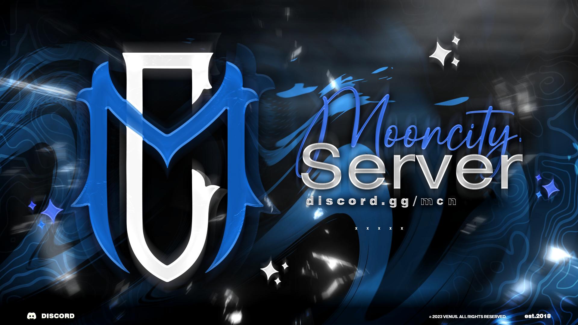 Discovery splash banner for MoonCity Return.🌙 Discord server