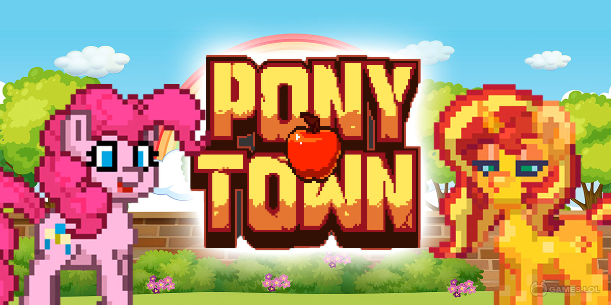 Discovery splash banner for PonyTown — HAPPY PRIDE MONTH 🏳🌈 Discord server