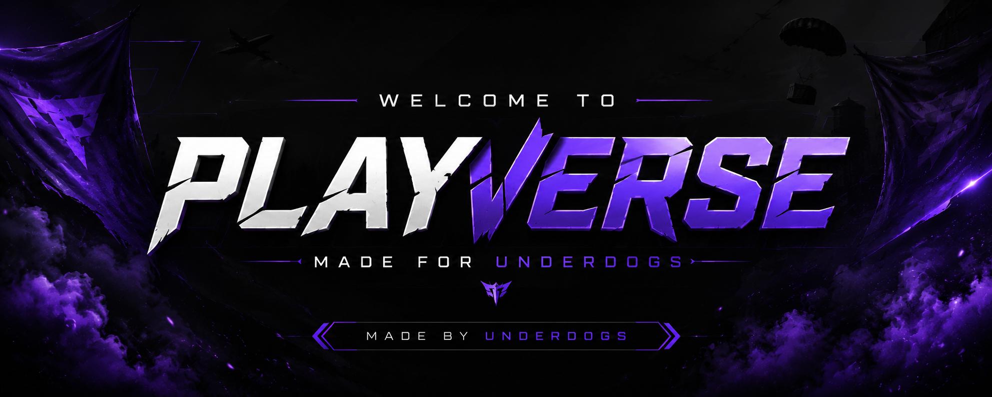 Discovery splash banner for PlayVerse Discord server
