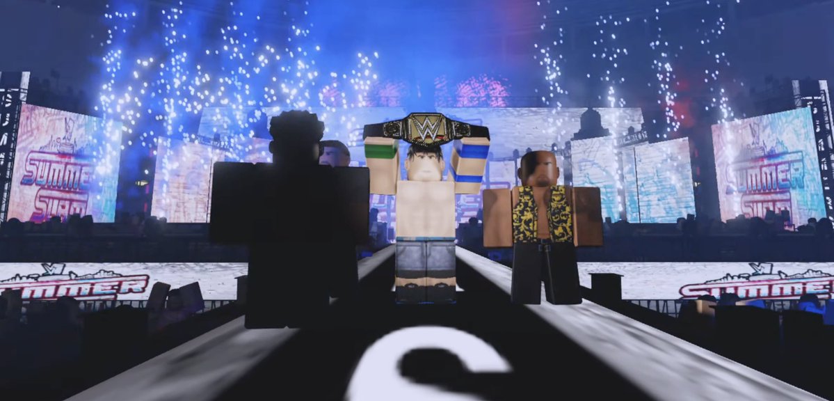 Discovery splash banner for WWE x ROBLOX || EST. 2020 Discord server
