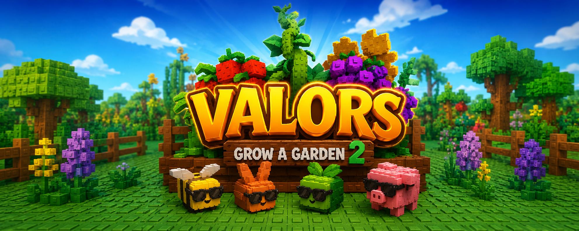 Discovery splash banner for Valors Market || GAG 2 Stock Notifier Discord server
