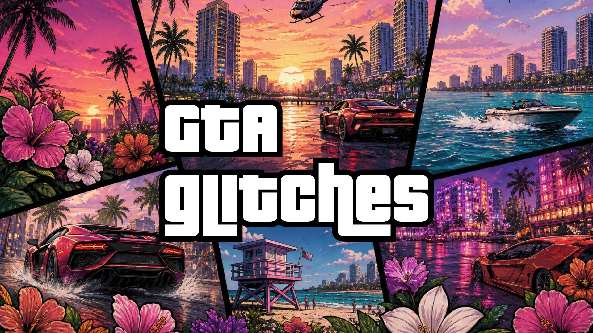 Discovery splash banner for r/gtaglitches Discord server