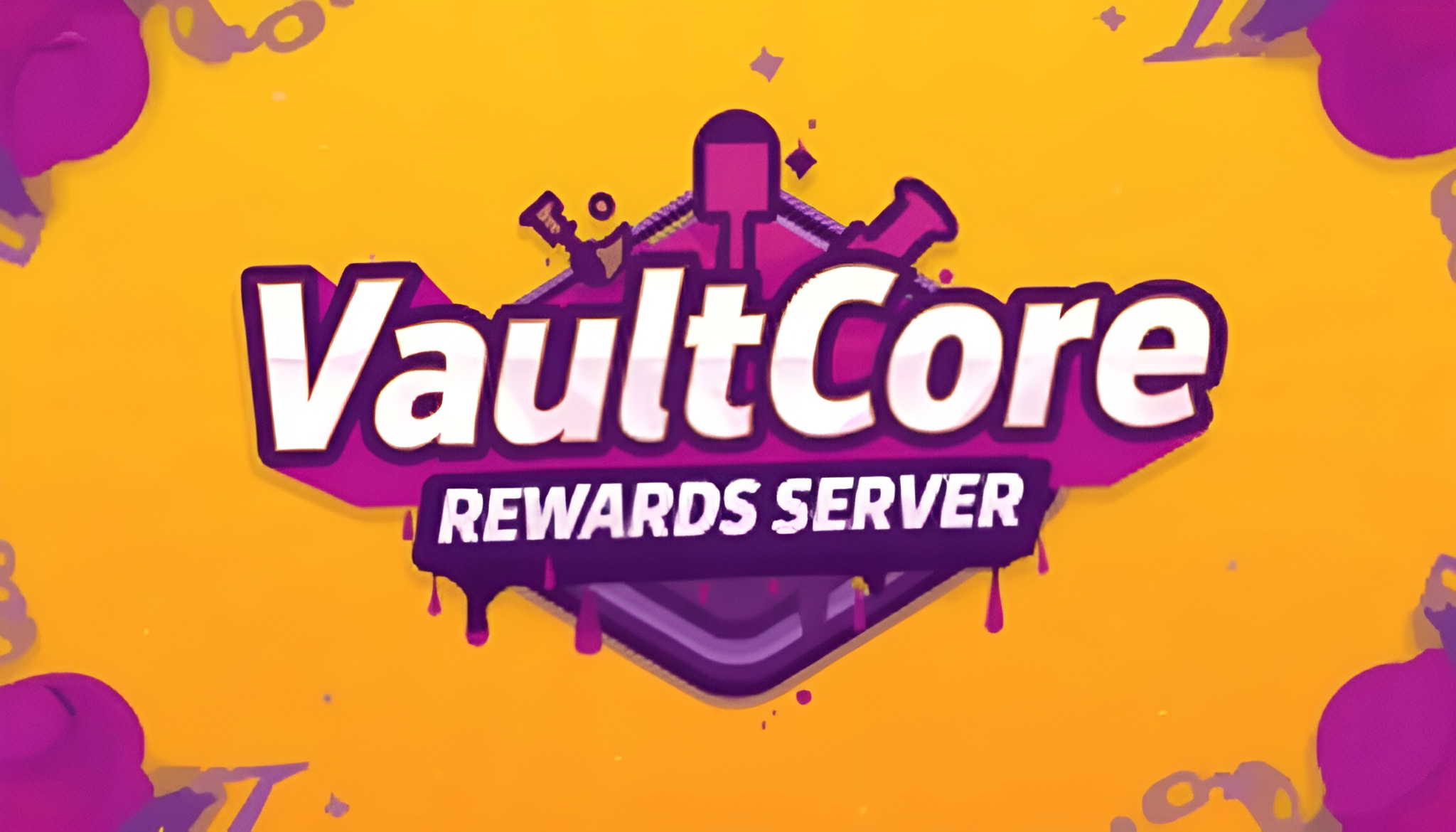 Discovery splash banner for VAULTCORE | #1 Marketplace Discord server