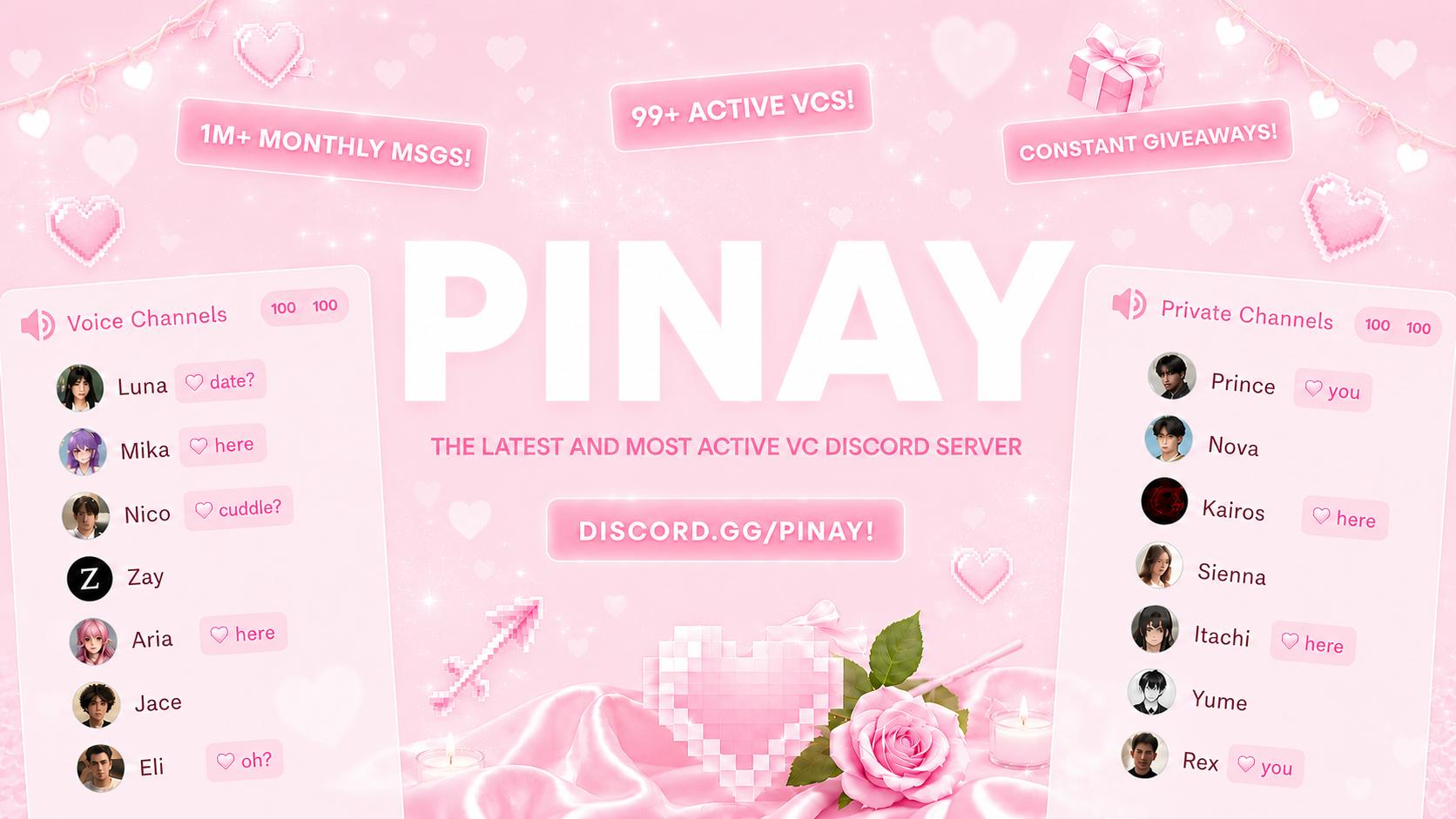 Discovery splash banner for Pinay #LF Staff | Voice Chat • Social • Emojis & Stickers • Icons • Egirls • VC • Sfw • Ask To DM Discord server