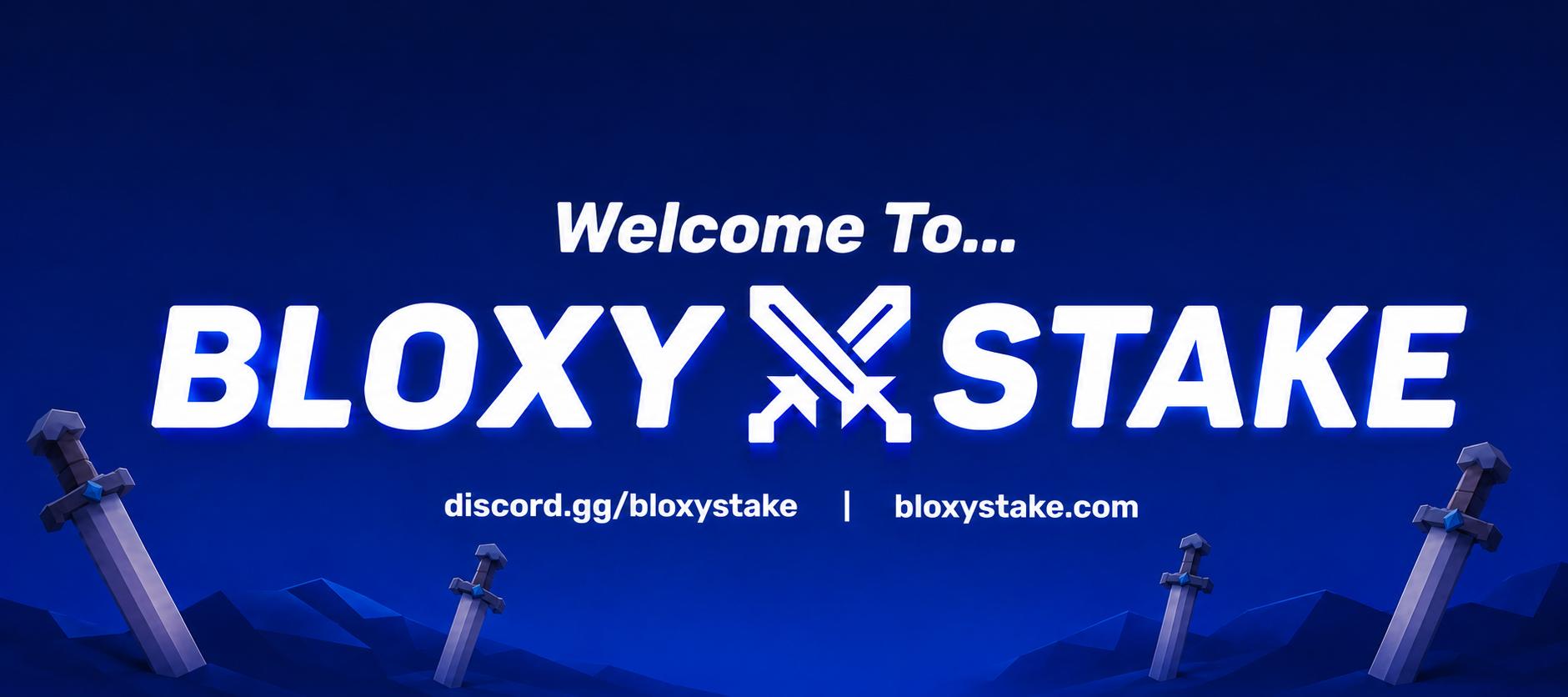 Discovery splash banner for BloxyStake Discord server