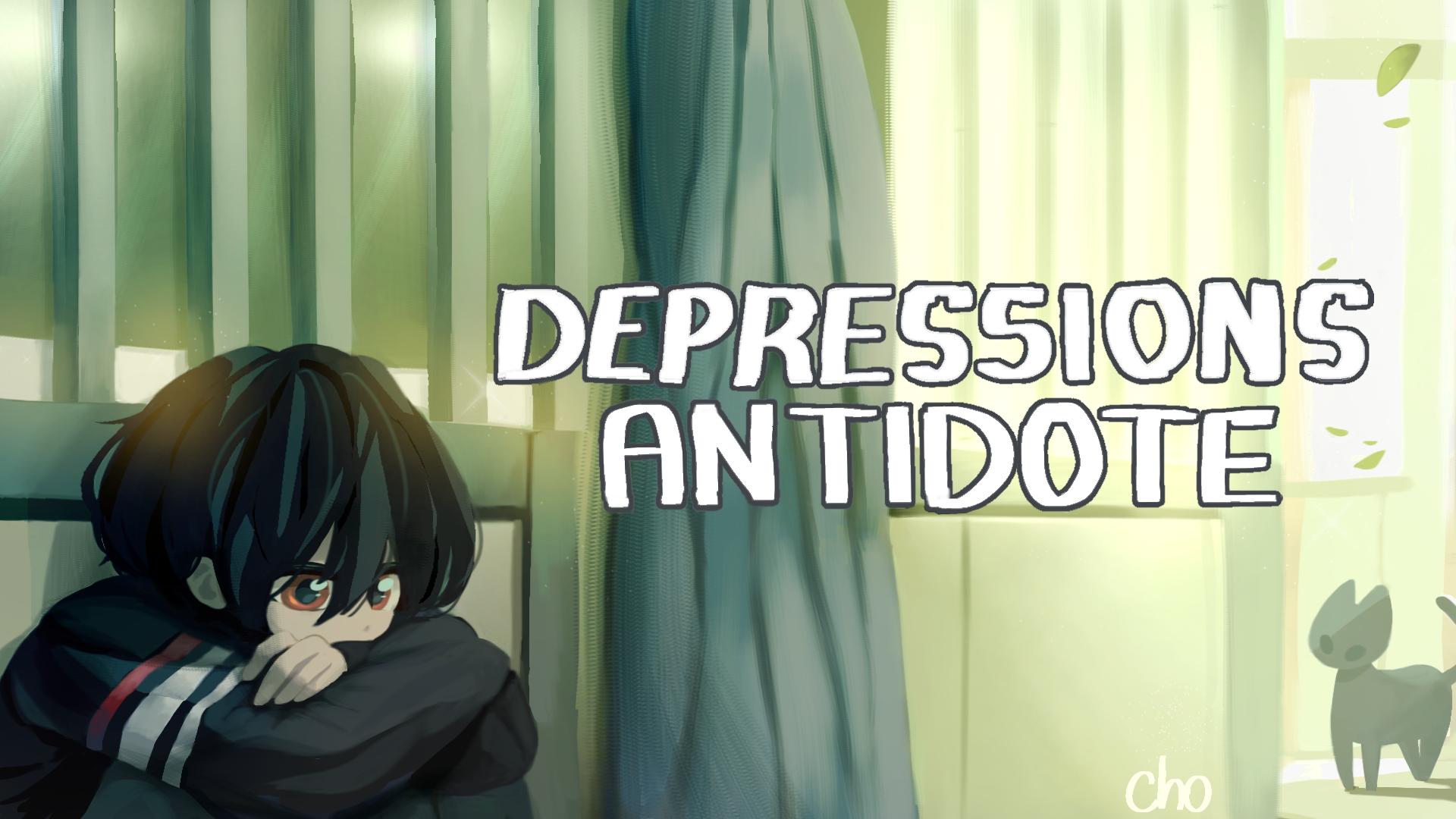 Discovery splash banner for Depressions Antidote | ・ anime chat help emojis art vc Discord server