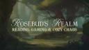 Discovery splash banner for Rosebud's Realm Discord server