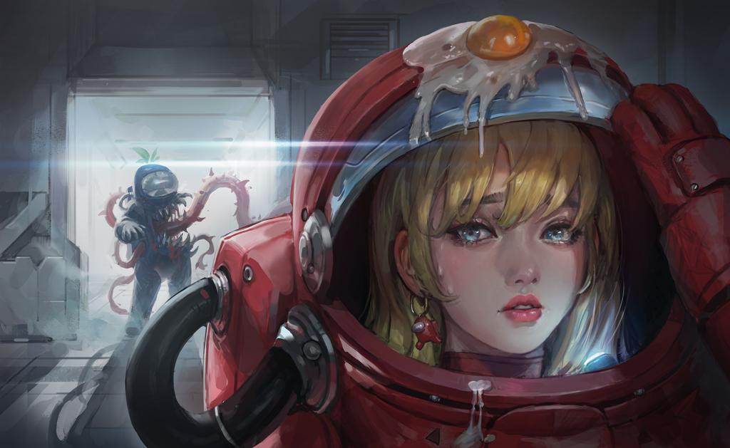 Discovery splash banner for Among Us France Discord server