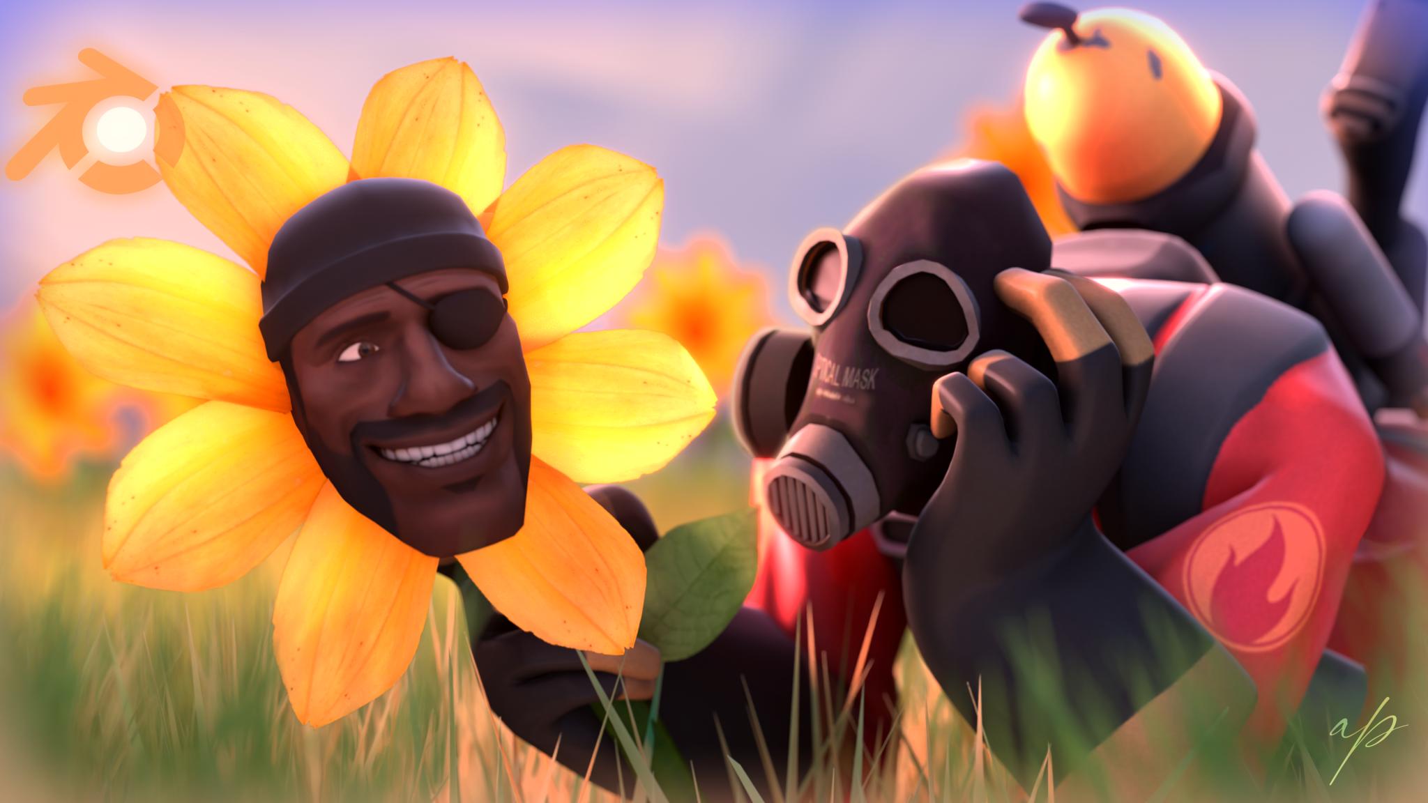 Discovery splash banner for TF2 Blender Community Discord server