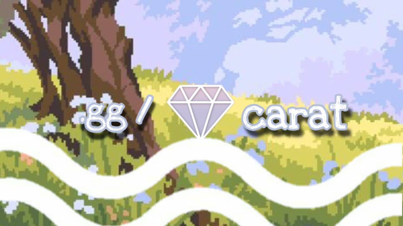 Discovery splash banner for 🌸 : carat ! Discord server