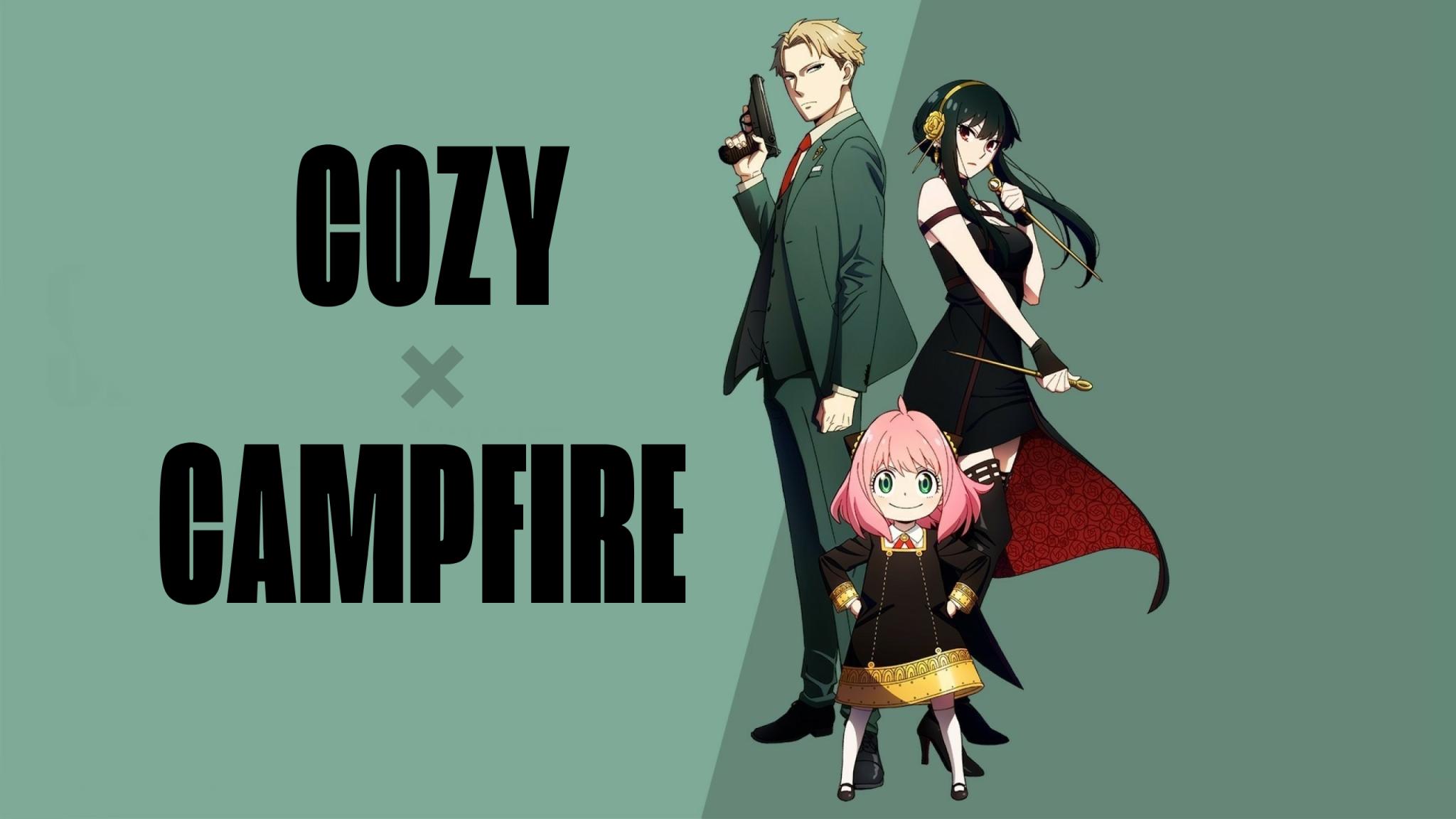Discovery splash banner for Cozy Campfire Discord server