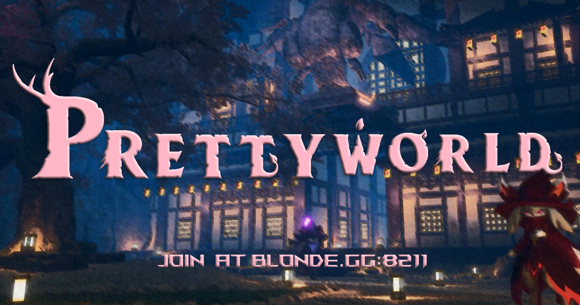Discovery splash banner for Pretty World Discord server