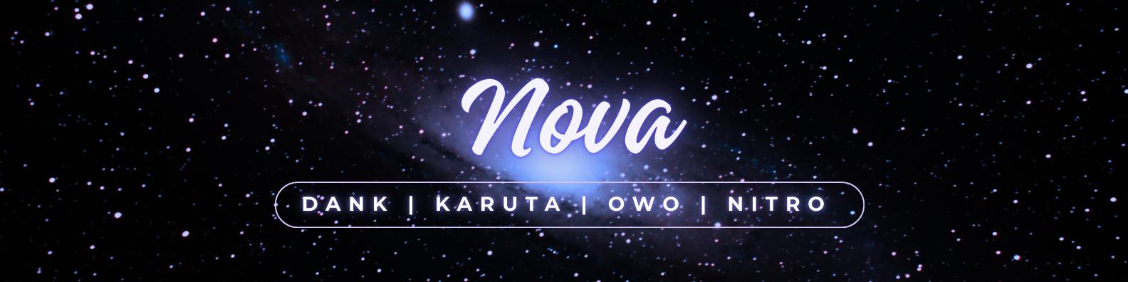 Discovery splash banner for Nova | .gg/stellanovas Discord server